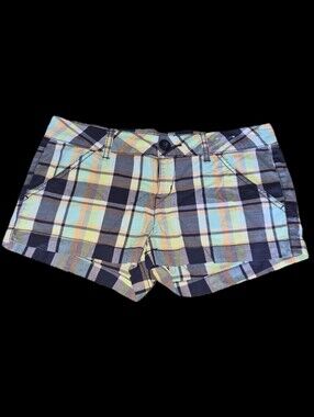 Y2k Tweemo Womens Plaid Mini Shorts